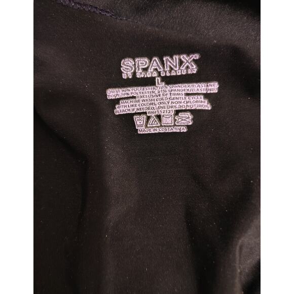 SPANX Women's Black Top w/ Lace Sz L / Large - Sleeveless - Picture 2 of 2